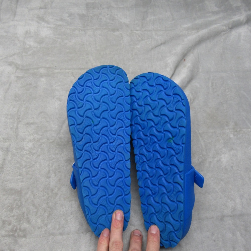 Birkenstock Unisex Sandals W8 M6 Blue Gizeh EVA Thong Adjustable Buckle Strap - Picture 9 of 13